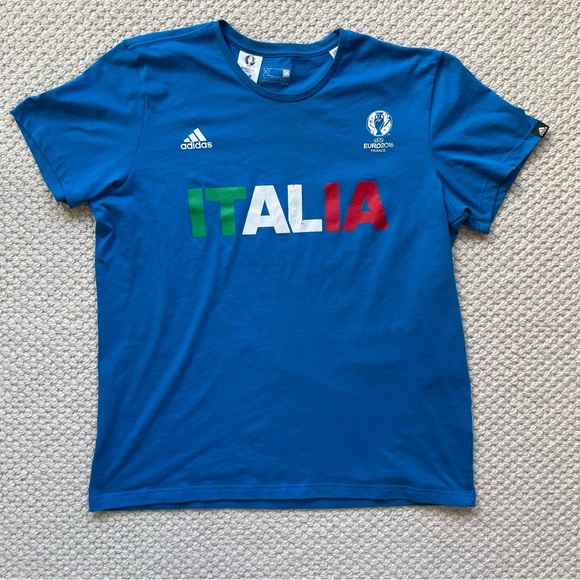 Mens Adidas licensed UEFA Euro 2016 Italia t-shirt - Picture 3 of 12